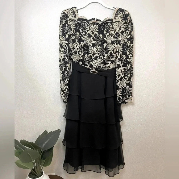 ☀️Vintage George F Couture Dress - Picture 1 of 7
